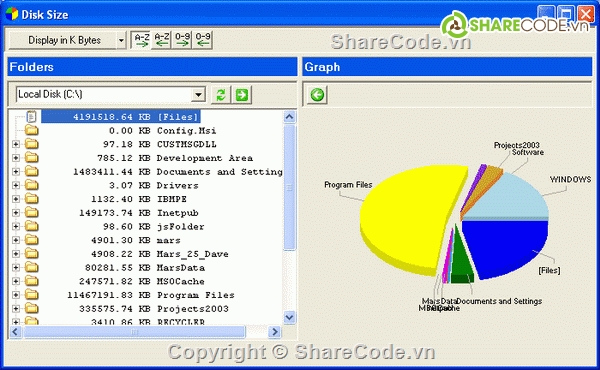 windows explorer,explorer c#,file explorer,disk size