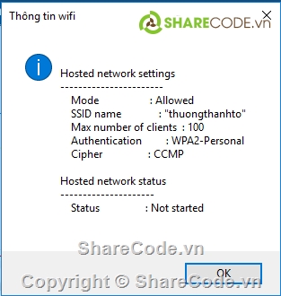 wifi,Phát wifi,Winform,Hotspot cá nhân,Virtual Wifi,Router C#