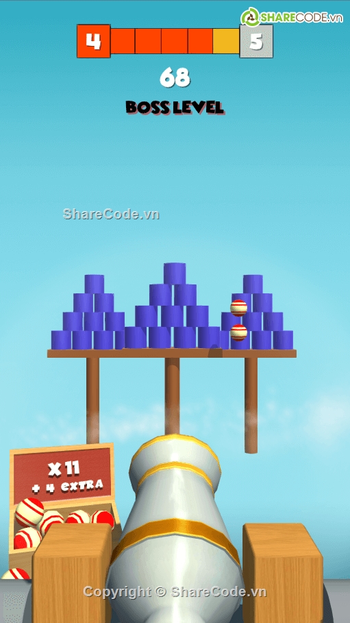 Knock Balls,app source code,mã nguồn trò chơi,game bắn bóng,Bắn bóng