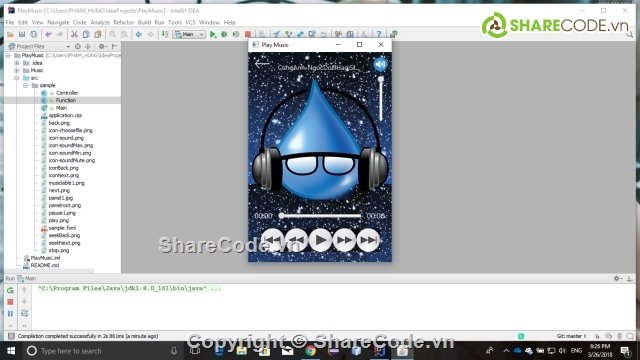 ứng dụng nghe nhạc,javafx,code java,chương trình nghe nhạc,app nghe nhạc,source code app nghe nhạc