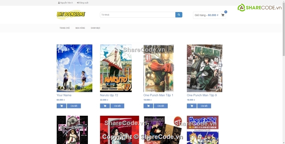 web bán sách,website bán sách,Mã nguồn web bán sách