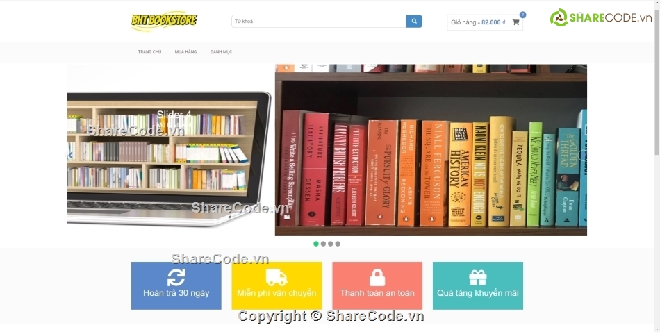 web bán sách,website bán sách,Mã nguồn web bán sách