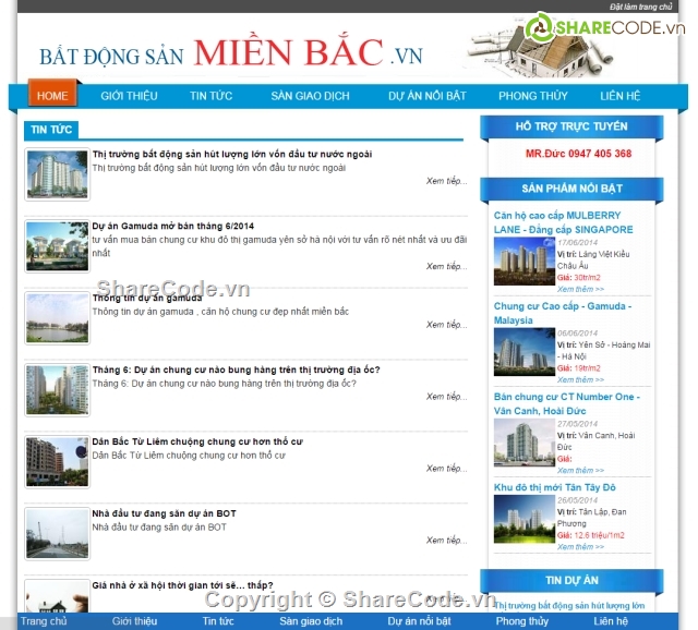 web bất động sản,demo website bất động sản,website bất động sản,code bất động sản,web tin tức nhà đất