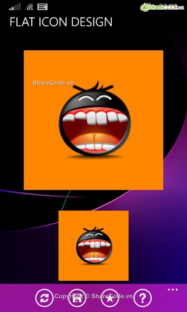 ứng dụng xử lý ảnh,mã nguồn Windows Phone,Ứng dụng android,Flat Icon Creator