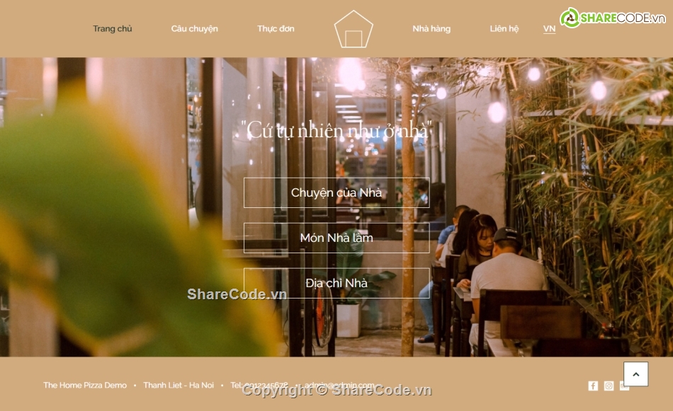 nhà hàng,giao hàng,Pizza,Code web,Sharecode,Web bán hàng