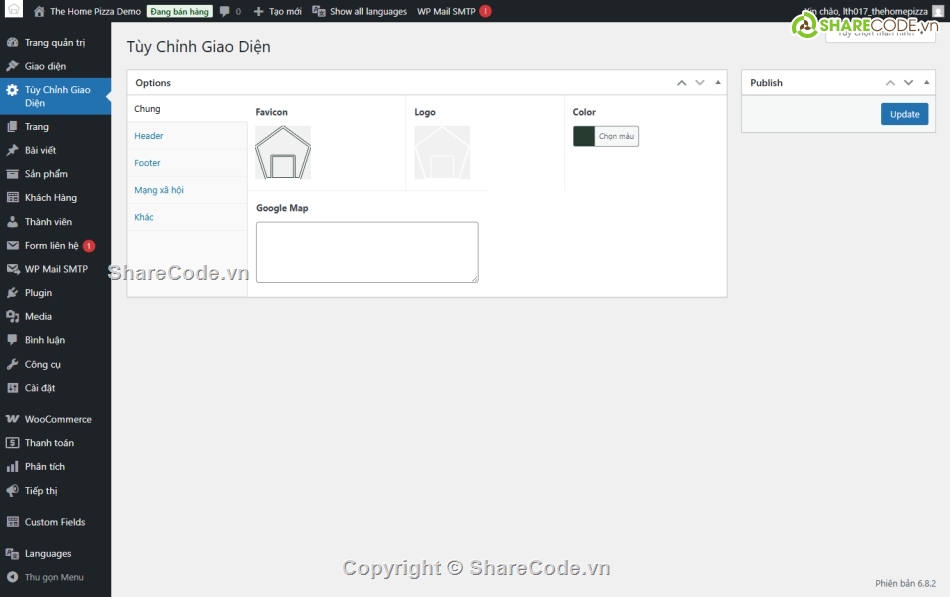 nhà hàng,giao hàng,Pizza,Code web,Sharecode,Web bán hàng