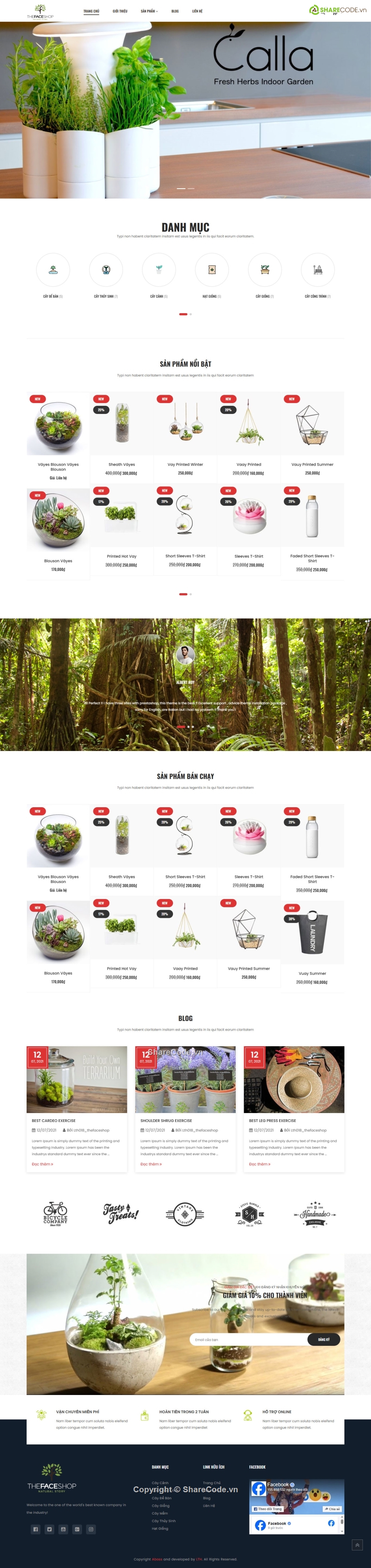 cây cảnh,shop cây cảnh,Code web,Source code web,Sharecode,Web bán hàng