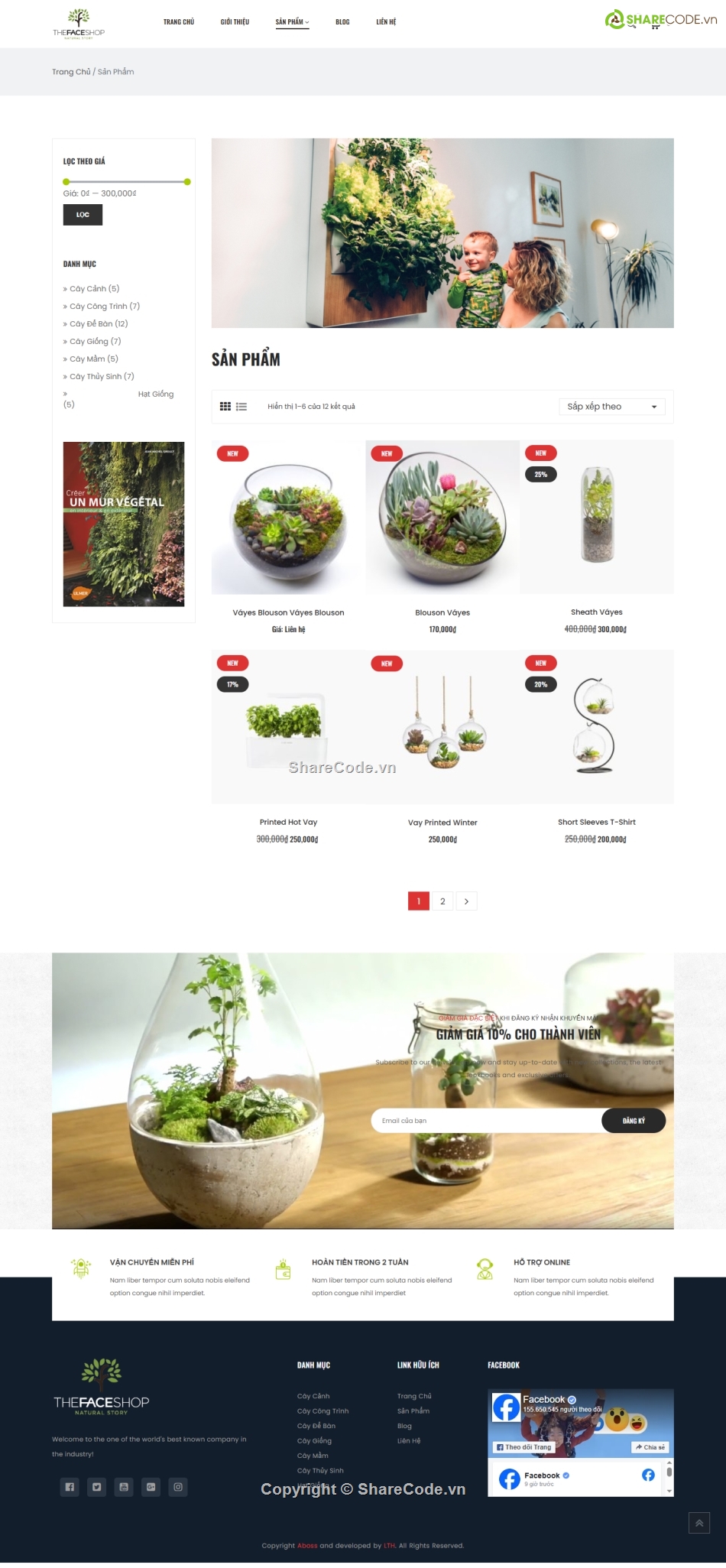cây cảnh,shop cây cảnh,Code web,Source code web,Sharecode,Web bán hàng