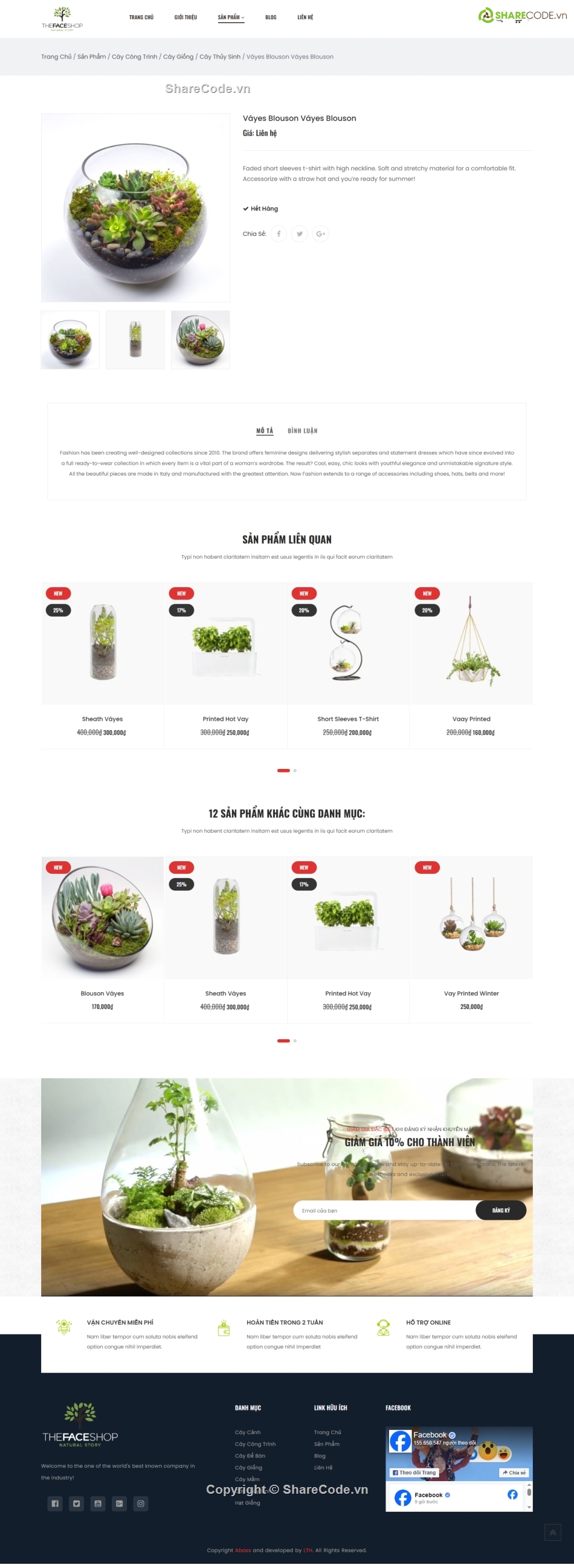 cây cảnh,shop cây cảnh,Code web,Source code web,Sharecode,Web bán hàng