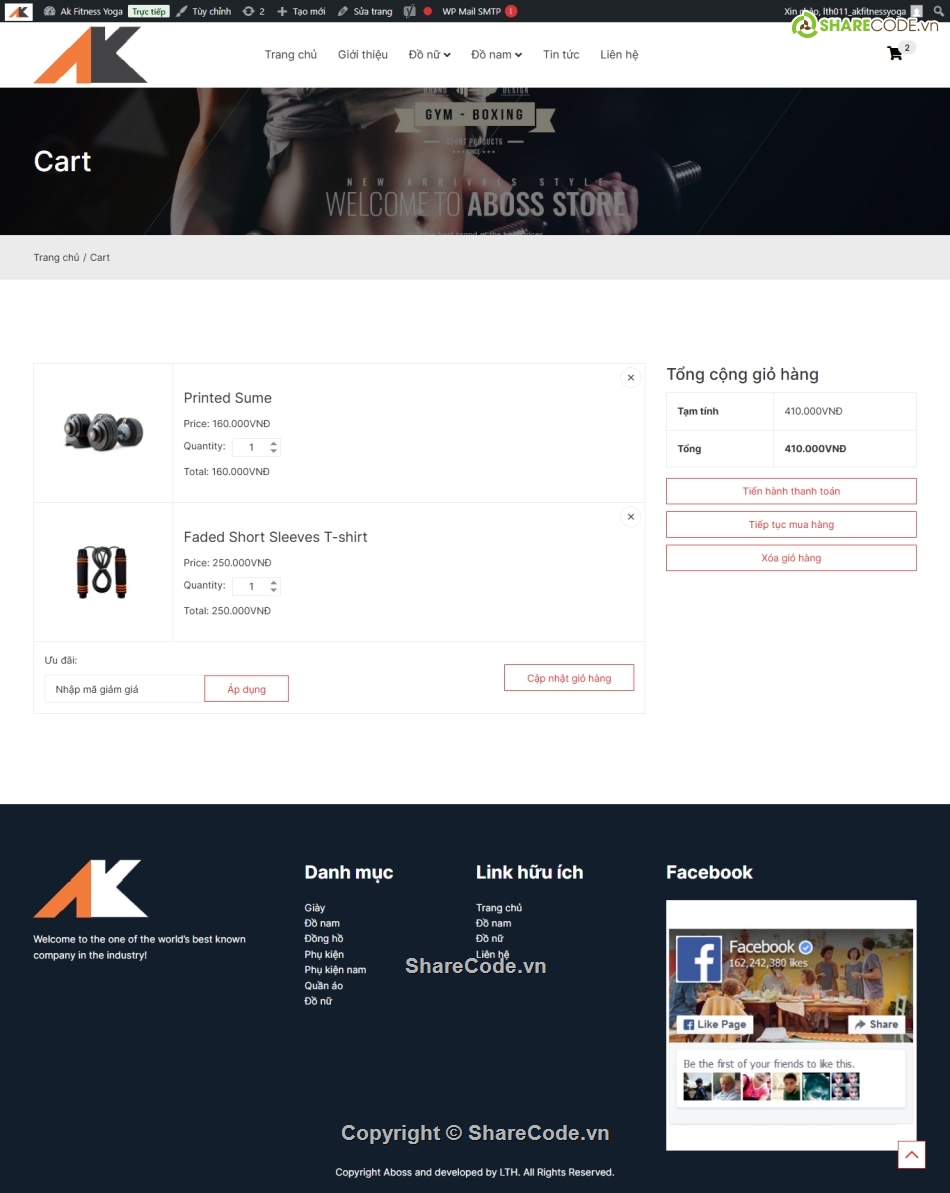 Web bán hàng,dụng cụ thể thao,thể thao,Code web,Source code web,Sharecode