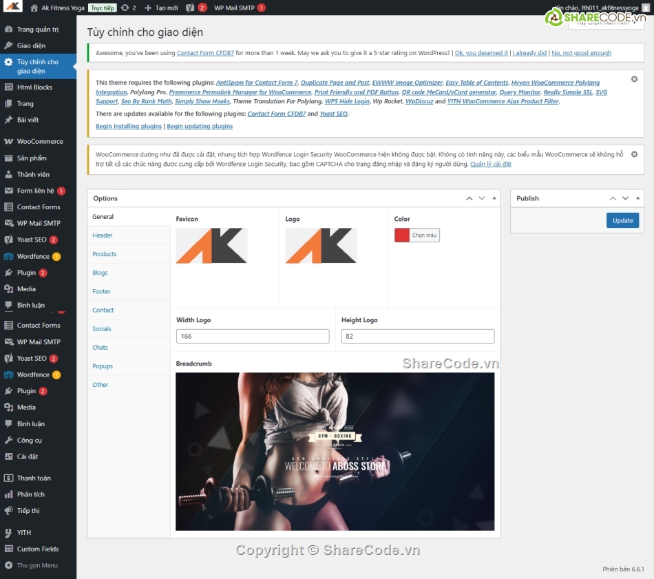 Web bán hàng,dụng cụ thể thao,thể thao,Code web,Source code web,Sharecode