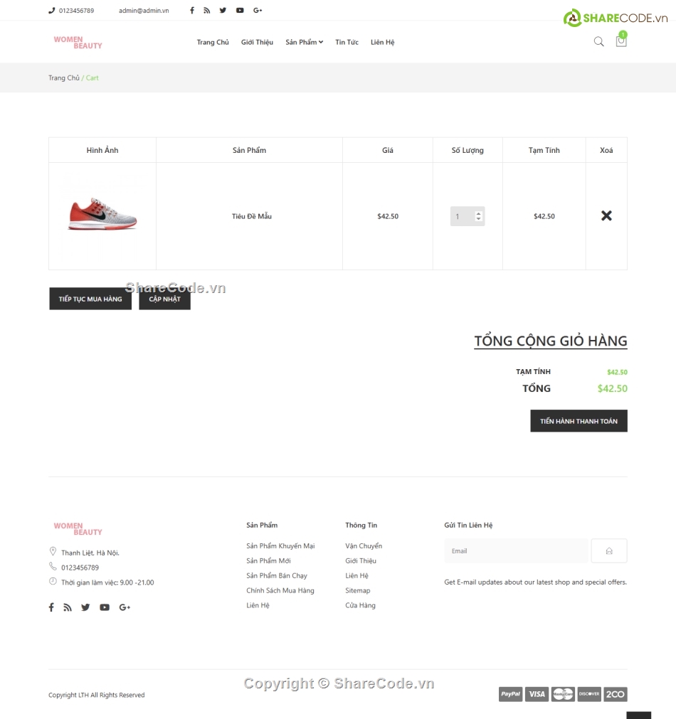 mỹ phẩm,Web shop mỹ phẩm,Code web,Sharecode,Web bán hàng,Theme WordPress