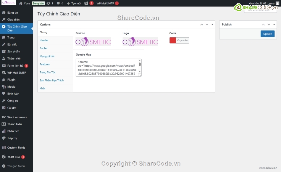 Web shop mỹ phẩm,web mỹ phẩm,mỹ phẩm,Code web,Sharecode,Source code web