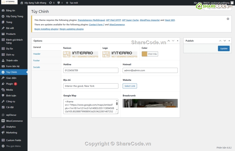 công ty,xây dựng,Sharecode,Source code web,Theme WordPress