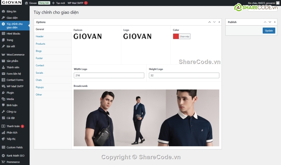 Web bán áo quần,bán quần áo,Shop quần áo,quần áo,Sharecode,Web bán hàng