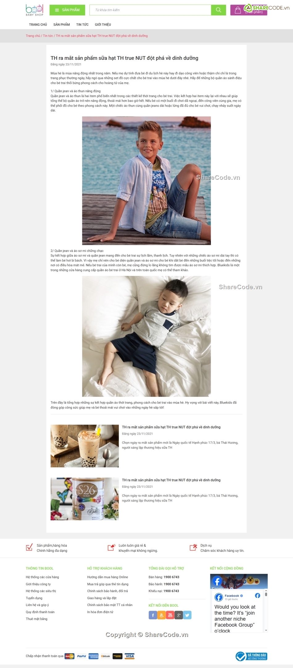 Web shop trẻ em,shop trẻ em,trẻ em,Code web,Source code web,Sharecode