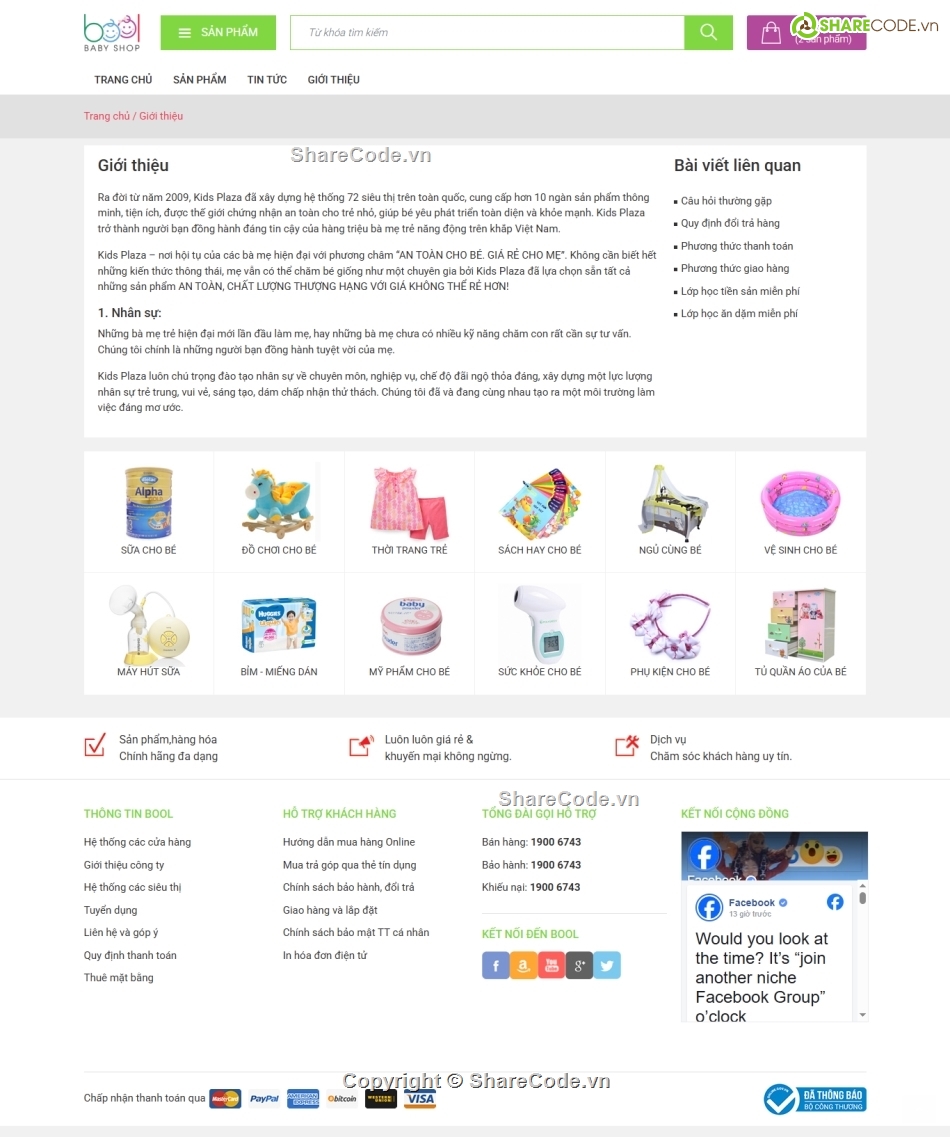 Web shop trẻ em,shop trẻ em,trẻ em,Code web,Source code web,Sharecode