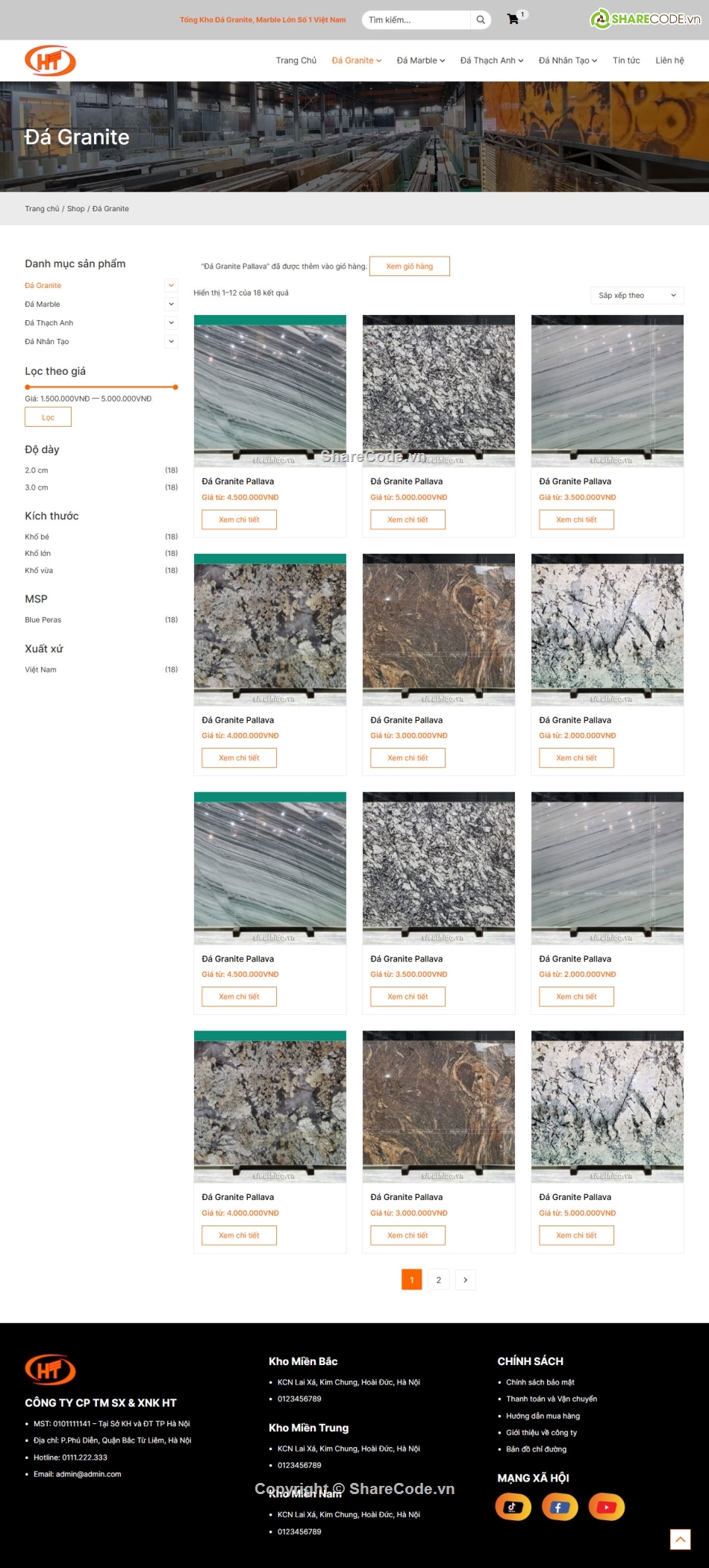 Code web,Sharecode,Web bán hàng,Theme WordPress,bán đá xây dựng,giao diện xây dựng