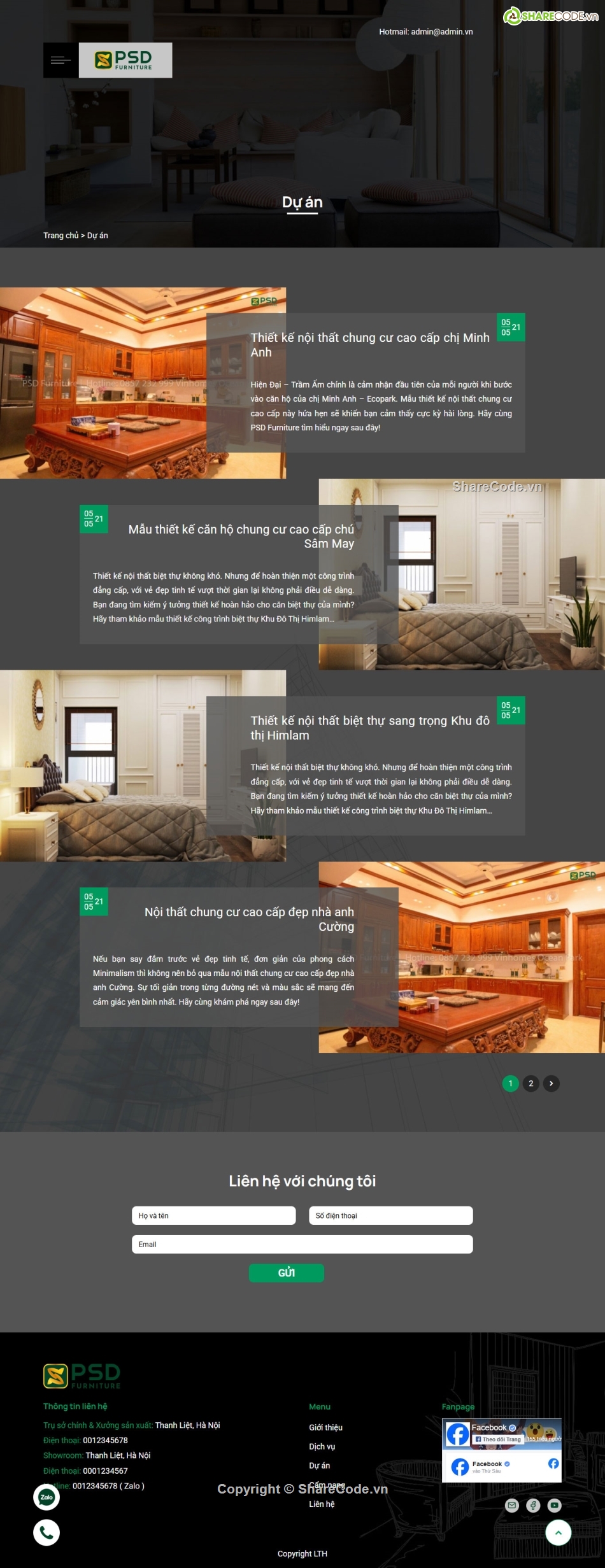 thiết kế,nội hất,thiết kế nội thất,thi công nội thất,Sharecode,Theme WordPress