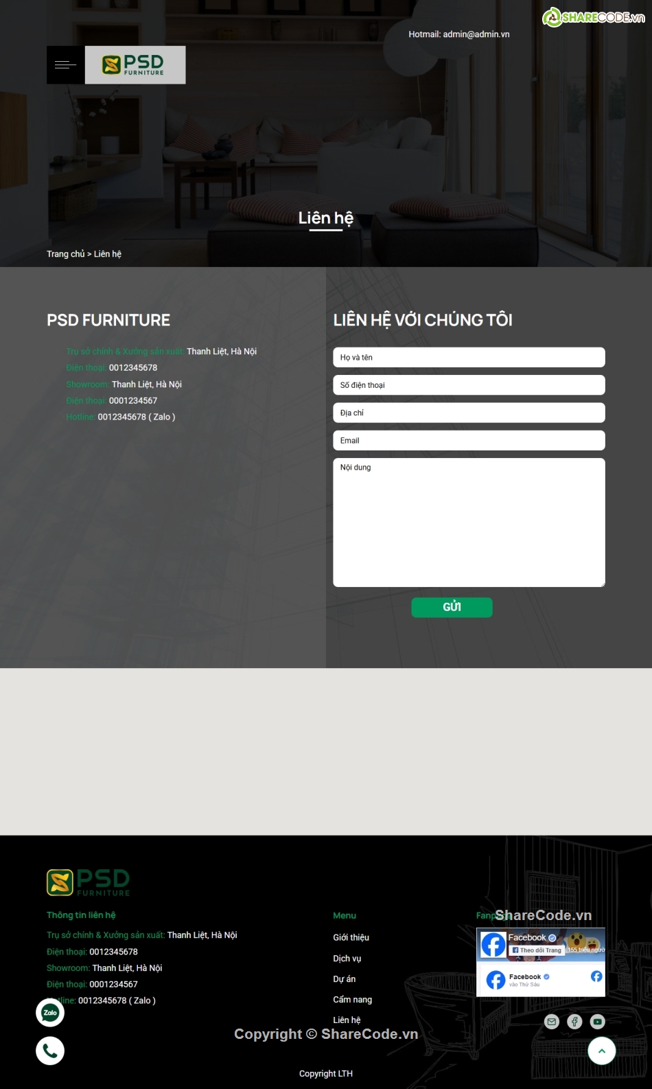 thiết kế,nội hất,thiết kế nội thất,thi công nội thất,Sharecode,Theme WordPress