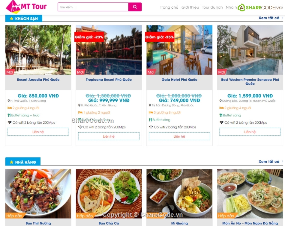 Theme Flatsome,web tour  du lịch,Mẫu web du lịch,website du lịch,sharecode website du lịch