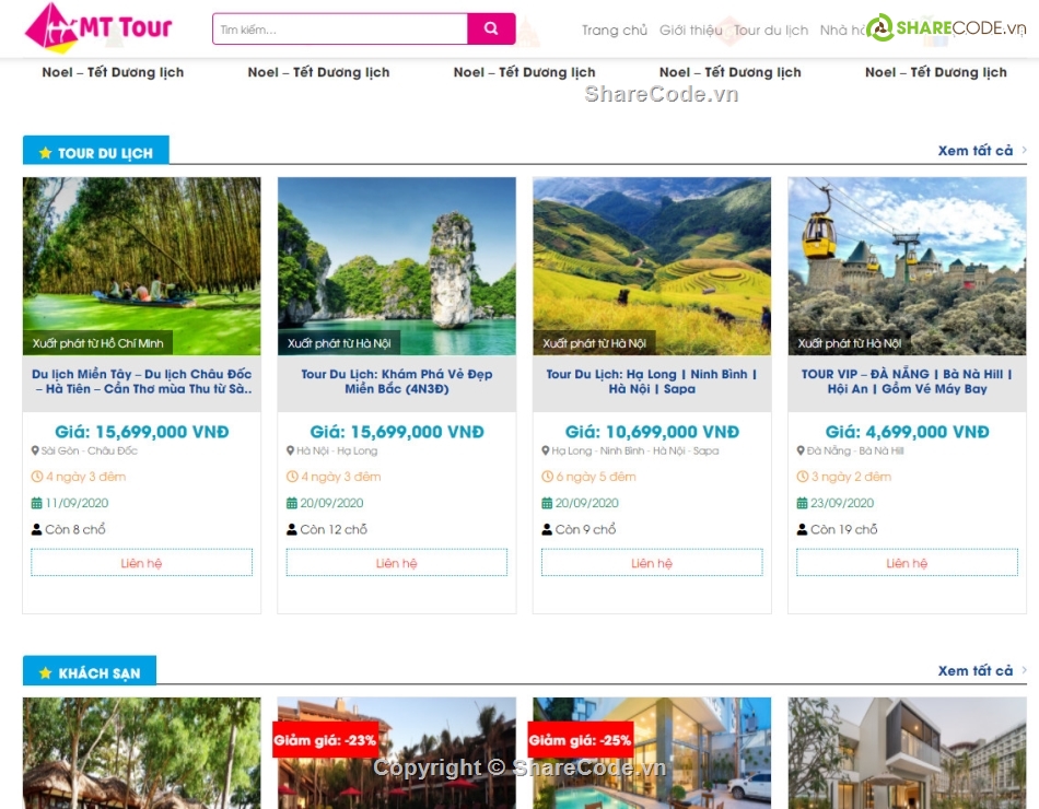 Theme Flatsome,web tour  du lịch,Mẫu web du lịch,website du lịch,sharecode website du lịch