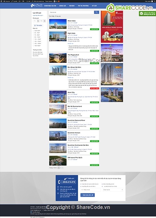 website bất động sản,code bất động sản,code web bất động sản chuẩn seo,source code bất động sản