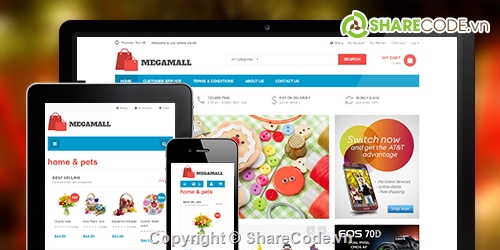 Siêu thị điện máy,magento theme,MegaMall,web mua bán,ứng dụng cho siêu thị