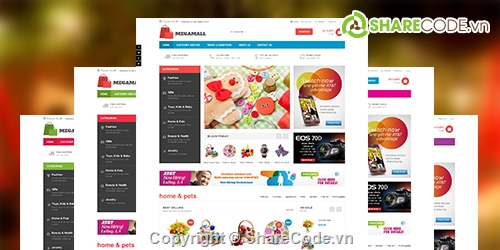 Siêu thị điện máy,magento theme,MegaMall,web mua bán,ứng dụng cho siêu thị