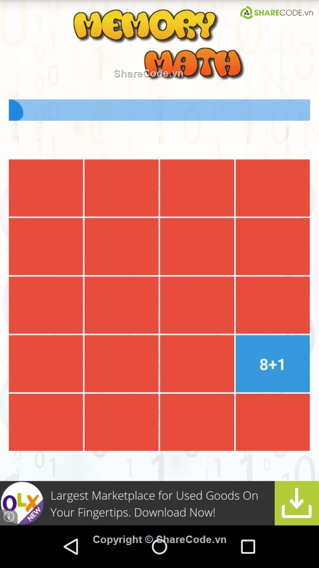 Game adroid,Memory Math,A Brain Training Game,game giải toán