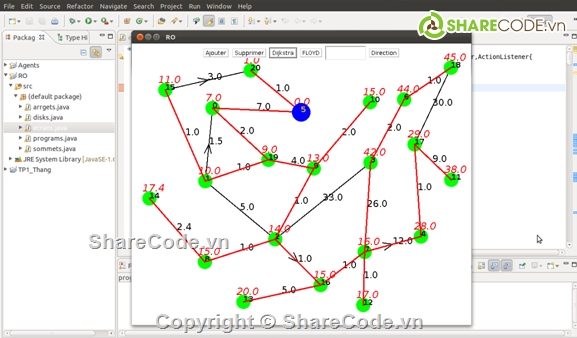 Thuật toán,Dijkstra,Floyd,đồ thị,Tìm đường đi
