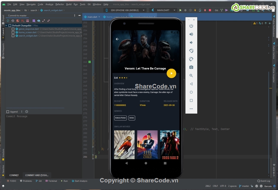 flutter,Code app  Movie Trailer,đồ án mobile app,mobile app