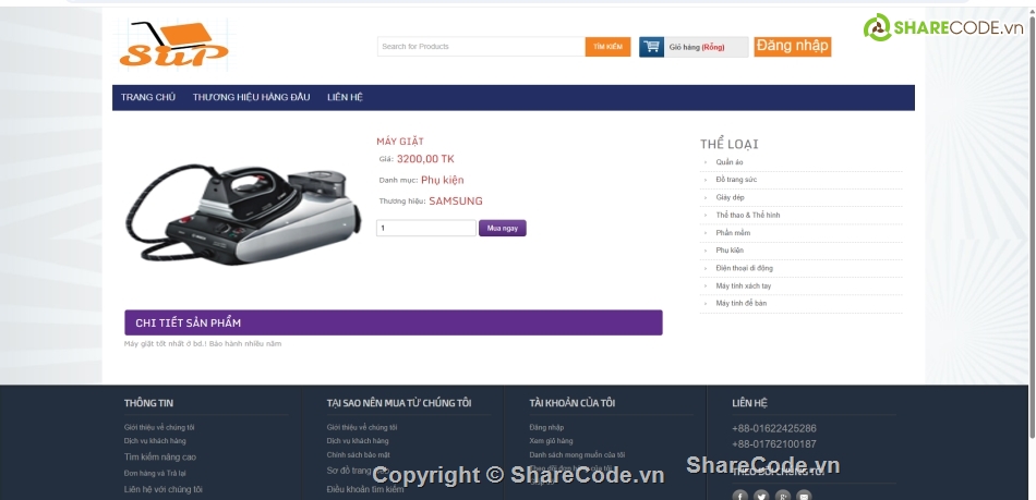 mua sắm trực tuyến,php mysql,web bán hàng
