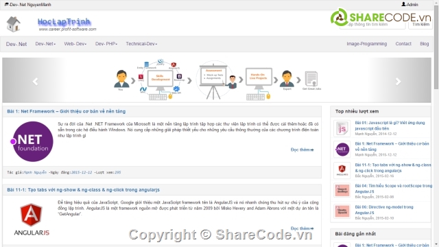 Website Tạp Trí Lập Trình,web tin tức,web lập trình,project web tin tức