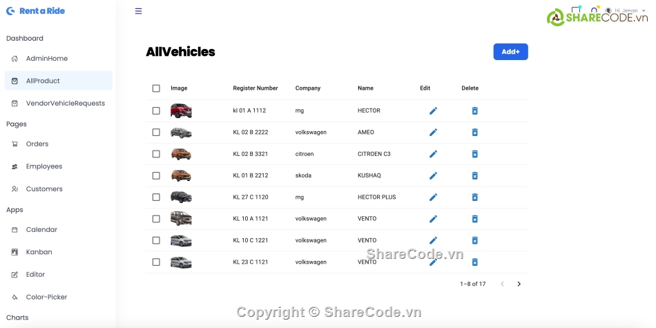 đẹp,thuê xe,giao diện web đẹp