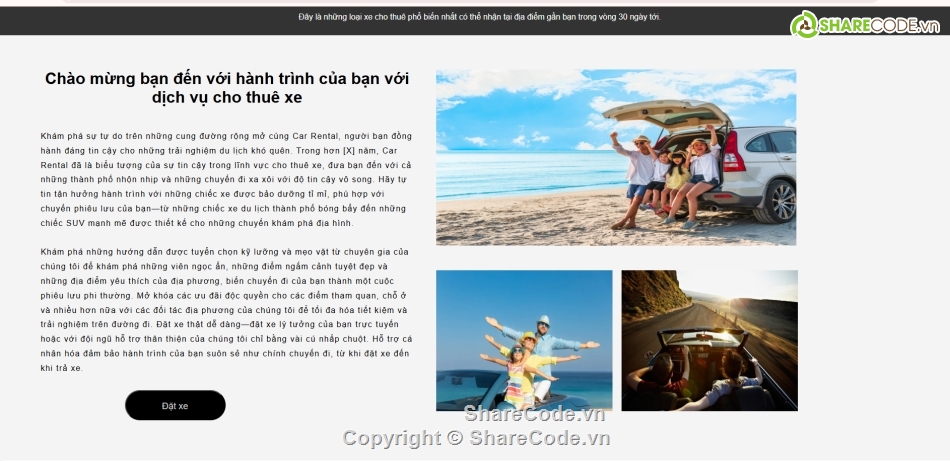 web thuê xe,thuê xe,dịch vụ thuê xe