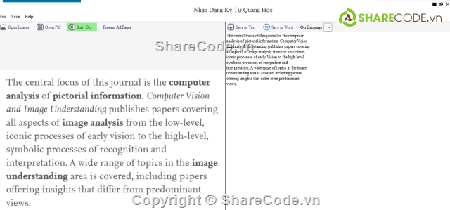 nhận dạng ký tự quang học,code nhận dạng,xử lý ảnh,đồ án xử lý ảnh,ký tự quang học