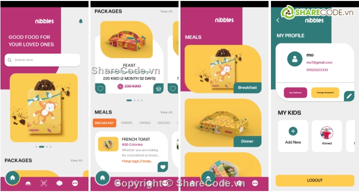 Ứng dụng,Food,Ứng dụng android