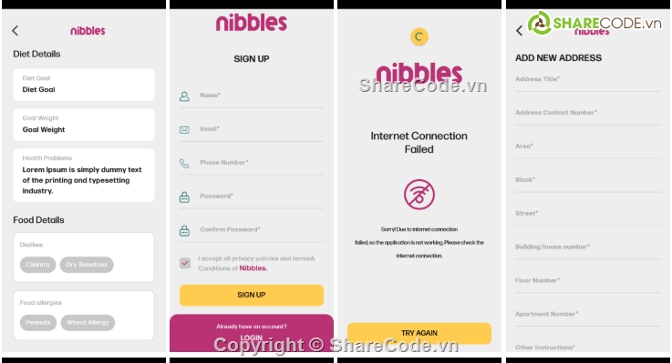 Ứng dụng,Food,Ứng dụng android
