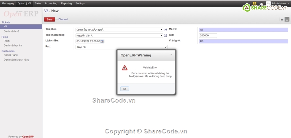 erp,odoo,quản lý vé xem phim,bán vé,đặt vé