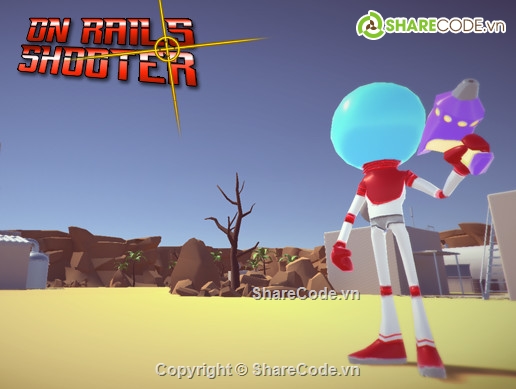 On Rails Shooter,source code game,source code unity