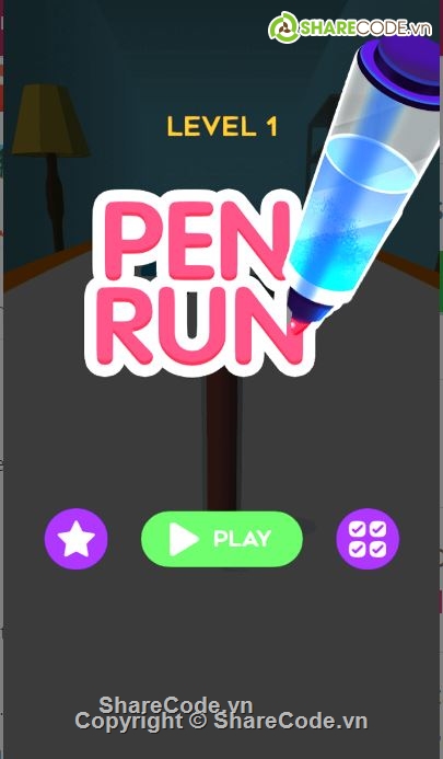 Pen Run,sharecode unity,sourse code unity,Pen Run + 30 level design,30 level design