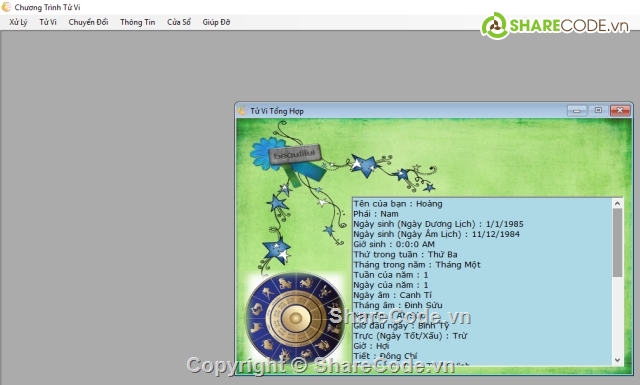 Phần mềm xem bói,Ứng dụng xem bói,Phần mềm bói tử,tử vi trọn đời
