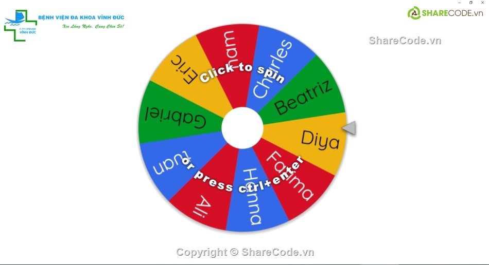 wheelofnames.com,quay số từ xa,bút trình chiếu,quay số may mắn