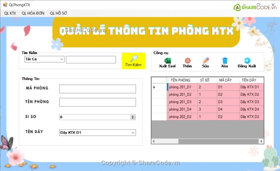 C#,winform c#,hệ thống quản lí kí túc xá winform c#,quản lí kí túc xá,phần mềm quản lí kí túc xá,kí túc xá