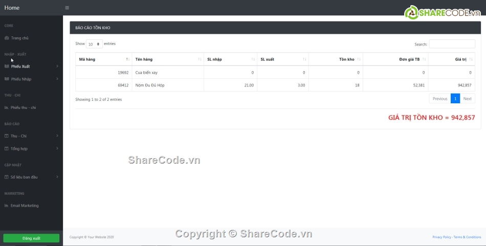 Phần mềm quản lý bán hàng,Code phần mềm quản lý,quản lý bán hàng PHP,Quản lý nhập hàng,Quản lý xuất hàng,Quản lý tồn kho