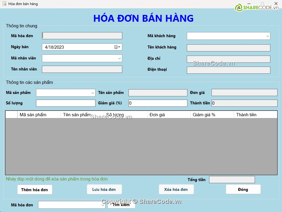 quản lý bán hàng c#,phần mềm quản lý c#,code c# quản lý bán hàng