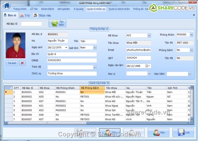 quản lý bệnh viện,quản lý phòng khám,quản lý hồ sơ,quản lý bệnh nhân