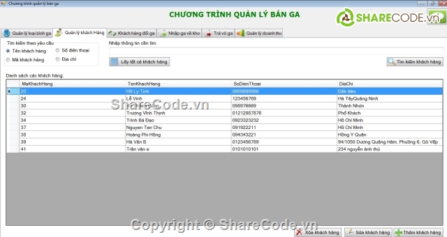 quan ly cua hang gas,code quản lý cửa hàng,cửa hàng gas,quản lý bán ga