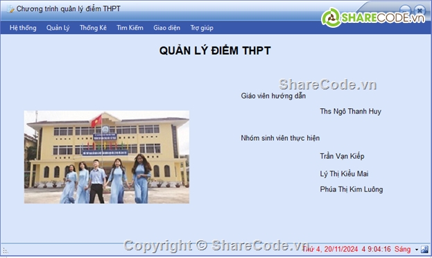 quản lý,quản lý điểm học sinh,winform,báo cáo,Phần mềm quản lý học sinh,điểm học sinh